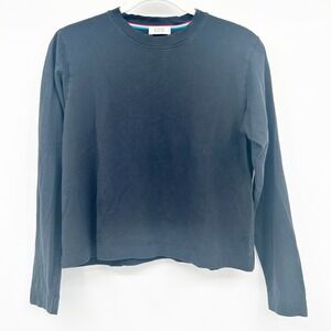 AYR Womens Pima Cotton The Slushy Long Sleeve Crop Long Sleeve Tee Top Size S